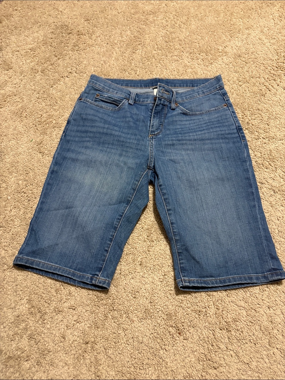 Duluth Blue Denim Bermuda Shorts Size 6